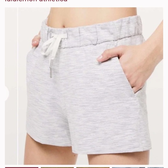 lululemon athletica Pants - Lululemon On The‎ Fly Shorts Women’s Size 4 Gray Lightweight Travel Casual